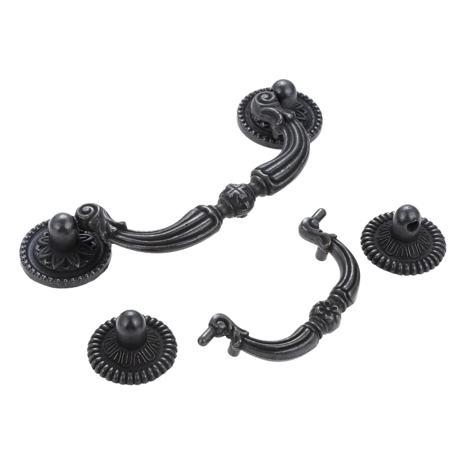 1pc Black Vintage Door Handles Antique Knobs and Handles for Kitchen Cabinets Cupboard Handles Closet Handle Furniture Hardware