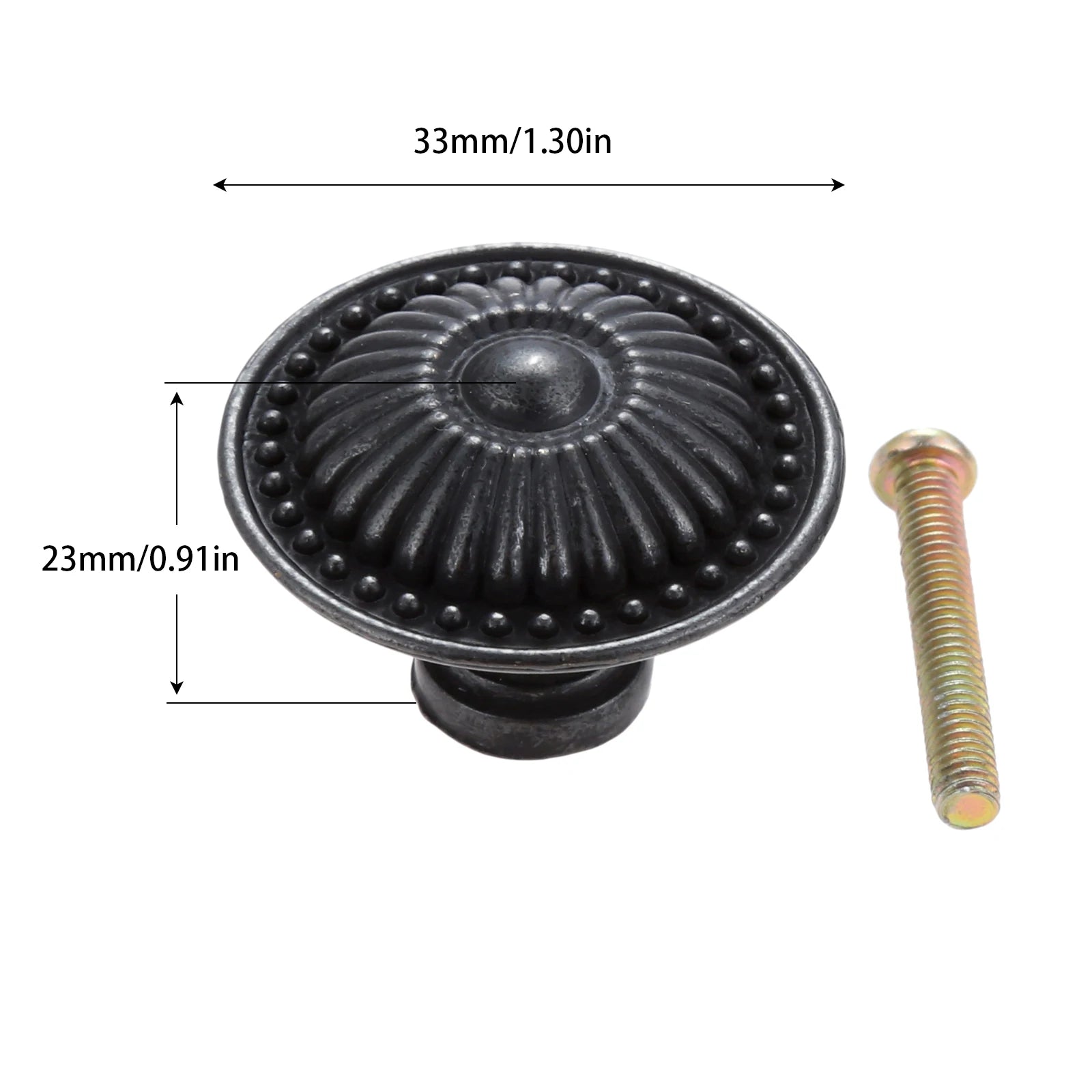 1pc Black Vintage Door Handles Antique Knobs and Handles for Kitchen Cabinets Cupboard Handles Closet Handle Furniture Hardware