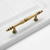 Solid Antique Brass Gold Finish Pull High-End Wardrobe Doors Cupboard Closet Handles and Drawer Knobs