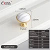 Best Selling K Gold White Kitchen Cabinet Drawer Handles Furniture Handel Hardware Dresser Zamak Ceramic Pull Handles