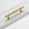 Solid Antique Brass Gold Finish Pull High-End Wardrobe Doors Cupboard Closet Handles and Drawer Knobs