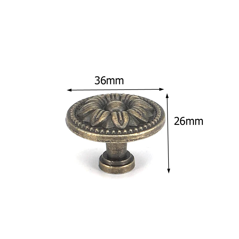 1x Antique Bronze Kitchen Cabinet Drawer Knobs Dresser Cupboard Wardrobe Furniture Pulls Handle Wooden Box Jewelry Box Knobs