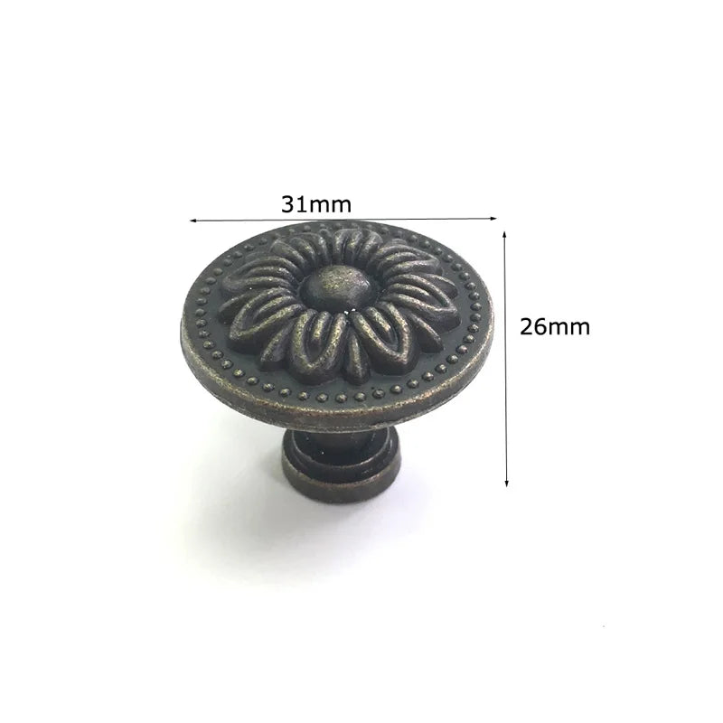 1x Antique Bronze Kitchen Cabinet Drawer Knobs Dresser Cupboard Wardrobe Furniture Pulls Handle Wooden Box Jewelry Box Knobs