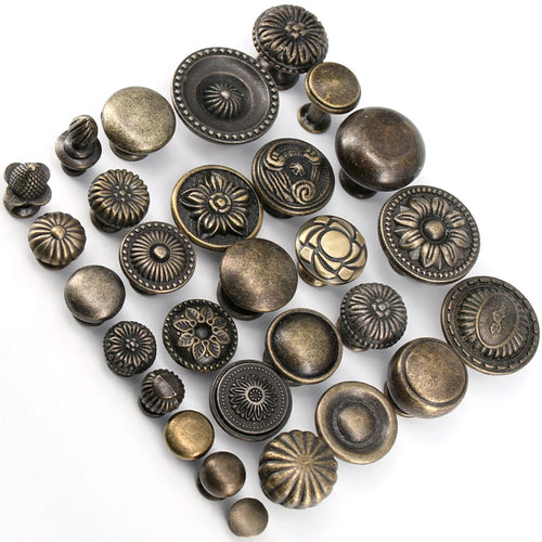 1x Antique Bronze Kitchen Cabinet Drawer Knobs Dresser Cupboard Wardrobe Furniture Pulls Handle Wooden Box Jewelry Box Knobs