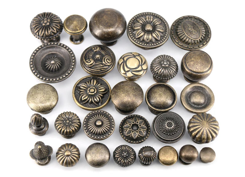 1x Antique Bronze Kitchen Cabinet Drawer Knobs Dresser Cupboard Wardrobe Furniture Pulls Handle Wooden Box Jewelry Box Knobs