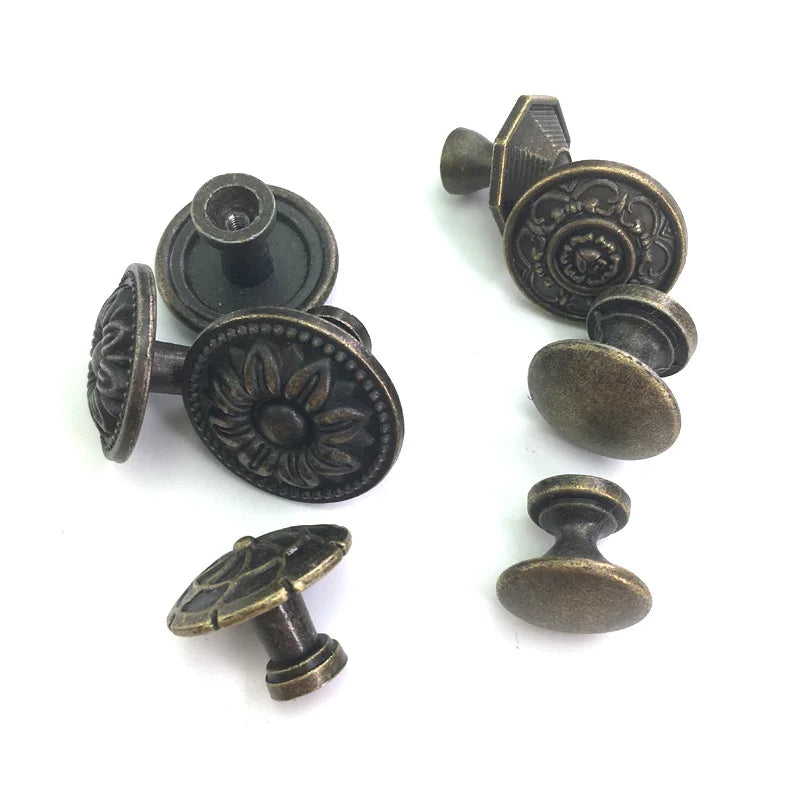 1x Antique Bronze Kitchen Cabinet Drawer Knobs Dresser Cupboard Wardrobe Furniture Pulls Handle Wooden Box Jewelry Box Knobs