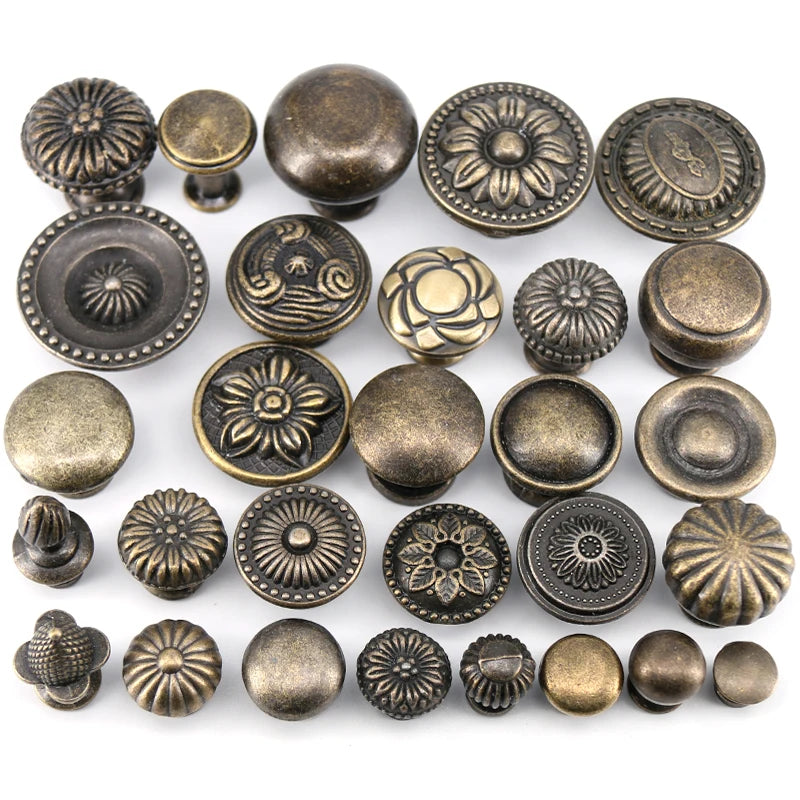 1x Antique Bronze Kitchen Cabinet Drawer Knobs Dresser Cupboard Wardrobe Furniture Pulls Handle Wooden Box Jewelry Box Knobs