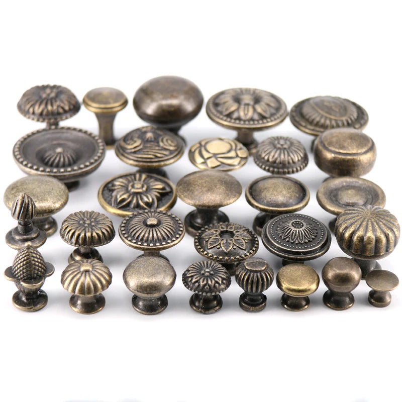 1x Antique Bronze Kitchen Cabinet Drawer Knobs Dresser Cupboard Wardrobe Furniture Pulls Handle Wooden Box Jewelry Box Knobs