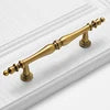 Solid Antique Brass Gold Finish Pull High-End Wardrobe Doors Cupboard Closet Handles and Drawer Knobs