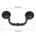 1pc Black Vintage Door Handles Antique Knobs and Handles for Kitchen Cabinets Cupboard Handles Closet Handle Furniture Hardware