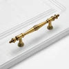 Solid Antique Brass Gold Finish Pull High-End Wardrobe Doors Cupboard Closet Handles and Drawer Knobs