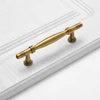 Solid Antique Brass Gold Finish Pull High-End Wardrobe Doors Cupboard Closet Handles and Drawer Knobs