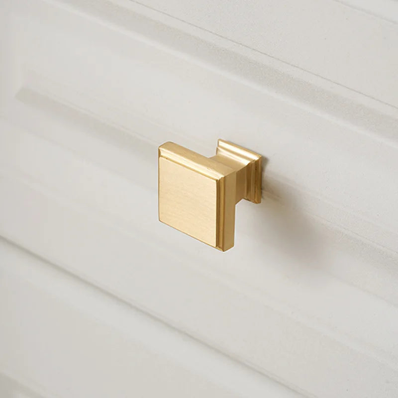 Handles for Furniture French Solid Brass Cupboard Door Knob and Handle American Kitchen Cabinet Drawer Handles