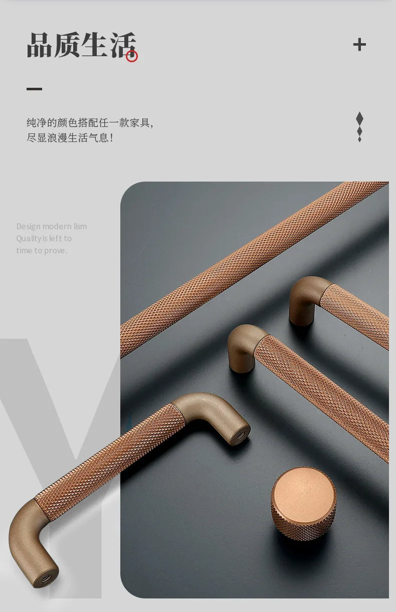 American Industrial Style Kitchen Drawer Cabinet Knurled Knobs Handles for Furniture European Wardrobe Shoe Cabinet Door Handle