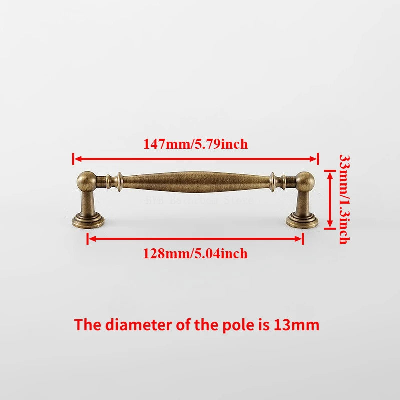 Cupboard Door Knob Furniture Wardrobe Long Pull Bronze Solid Antique Brass Cabinet Handles Kitchen Cabinet Handles Bronze Pulls