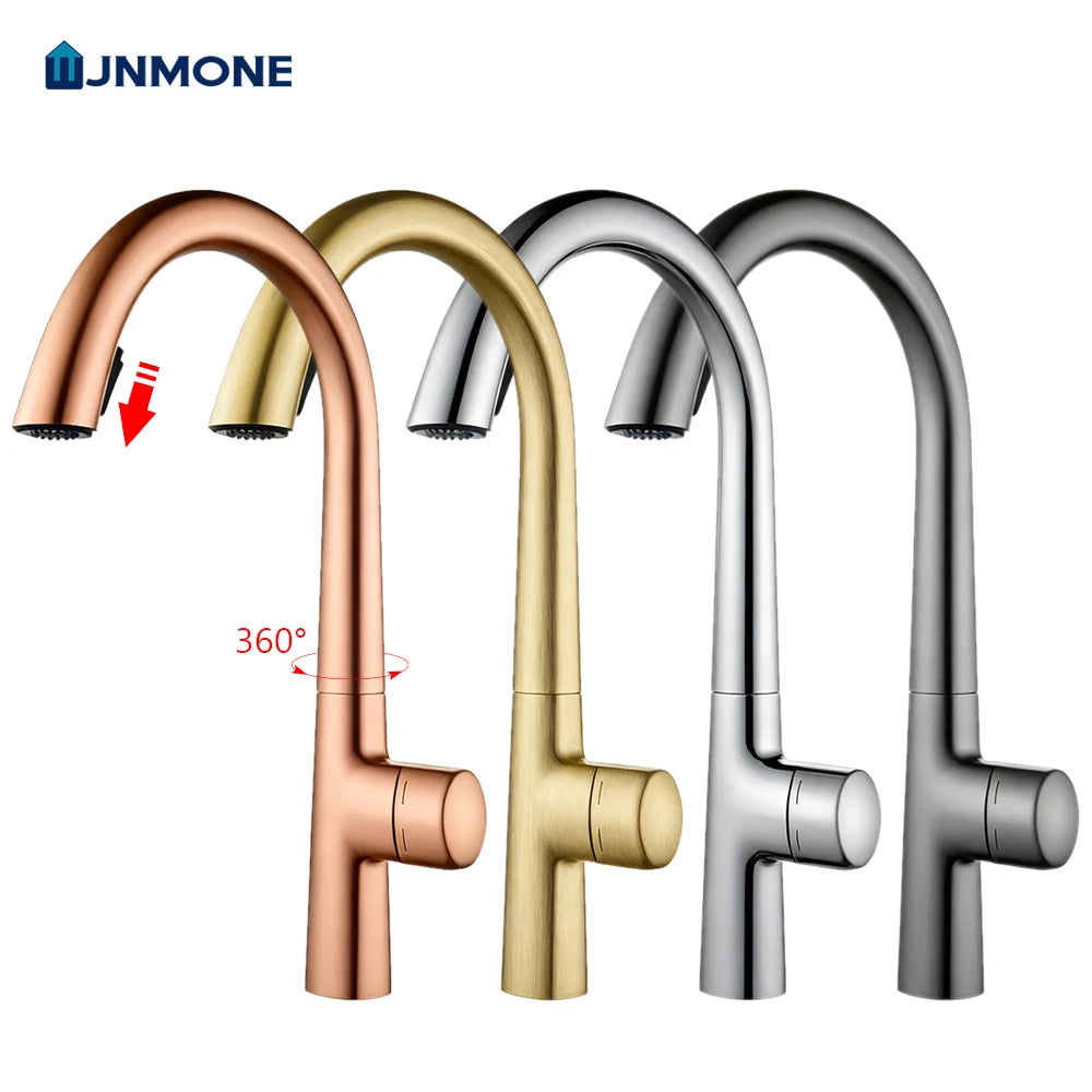 Modern Luxury Pull Down Spring Kitchen Mixer Tap – Hot & Cold