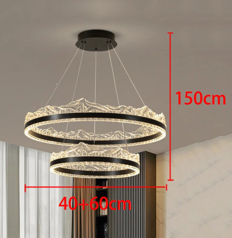 Modern home decor led lights pendant light lamps forstaircase Chandeliers for living room hanging light indoor lighting