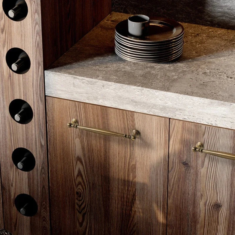 Cupboard Door Knob Furniture Wardrobe Long Pull Bronze Solid Antique Brass Cabinet Handles Kitchen Cabinet Handles Bronze Pulls