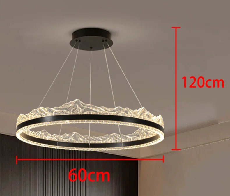 Modern home decor led lights pendant light lamps forstaircase Chandeliers for living room hanging light indoor lighting