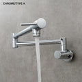 Brass Pot Filler Tap – Wall Mounted Foldable Kitchen Faucet