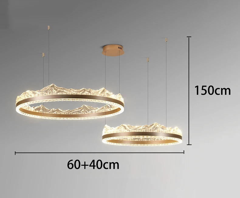 Modern home decor led lights pendant light lamps forstaircase Chandeliers for living room hanging light indoor lighting