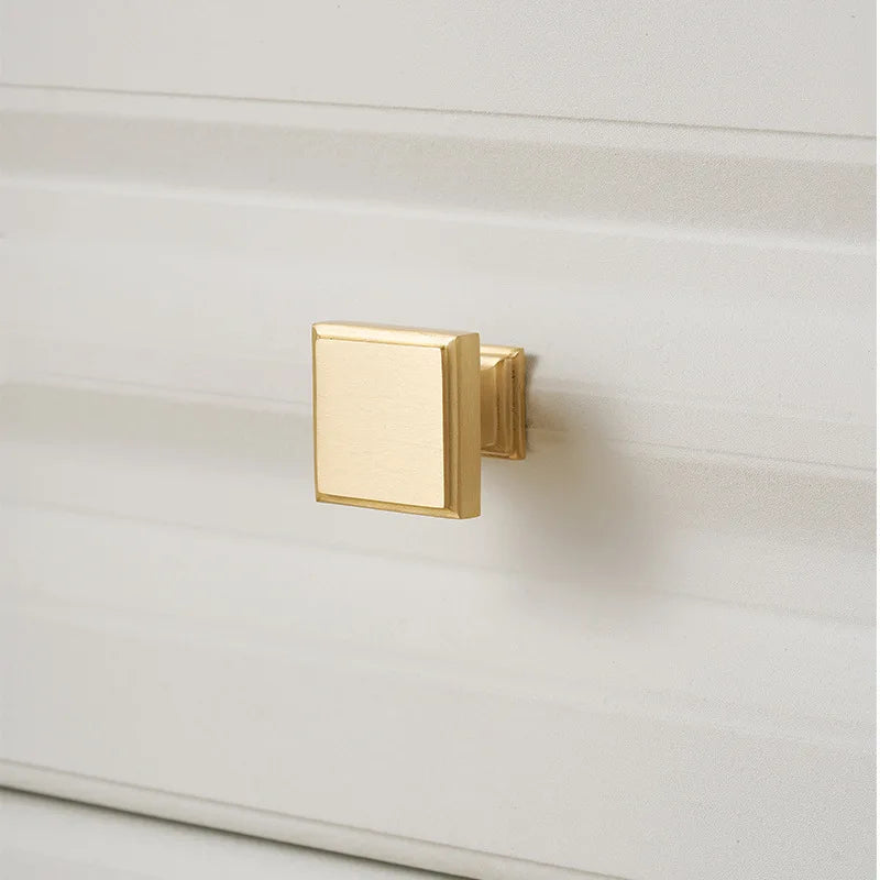 Handles for Furniture French Solid Brass Cupboard Door Knob and Handle American Kitchen Cabinet Drawer Handles