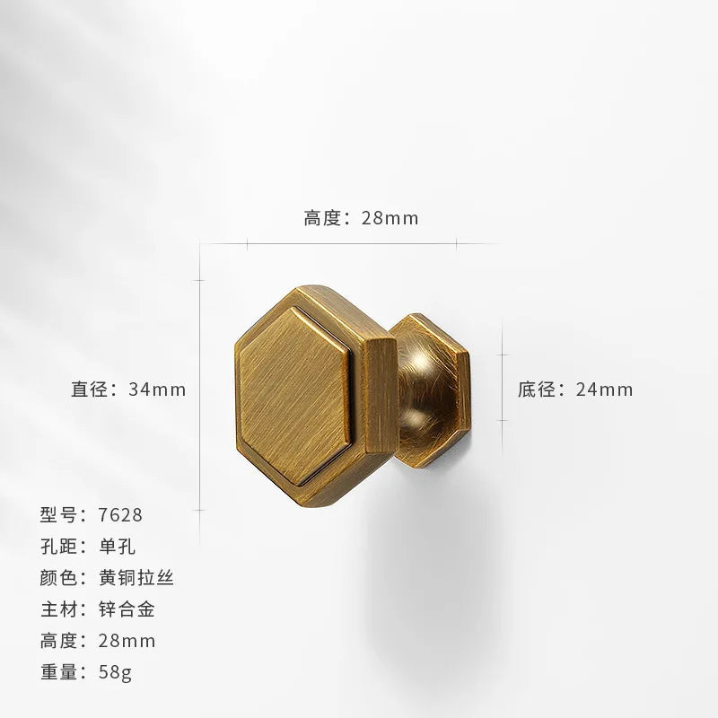 Antique-Bronze Cabinet Handle Retro Wardrobe & Kitchen-Cabinet Pull American Single-Hole Drawer Knob Zinc-Alloy Furniture Handle