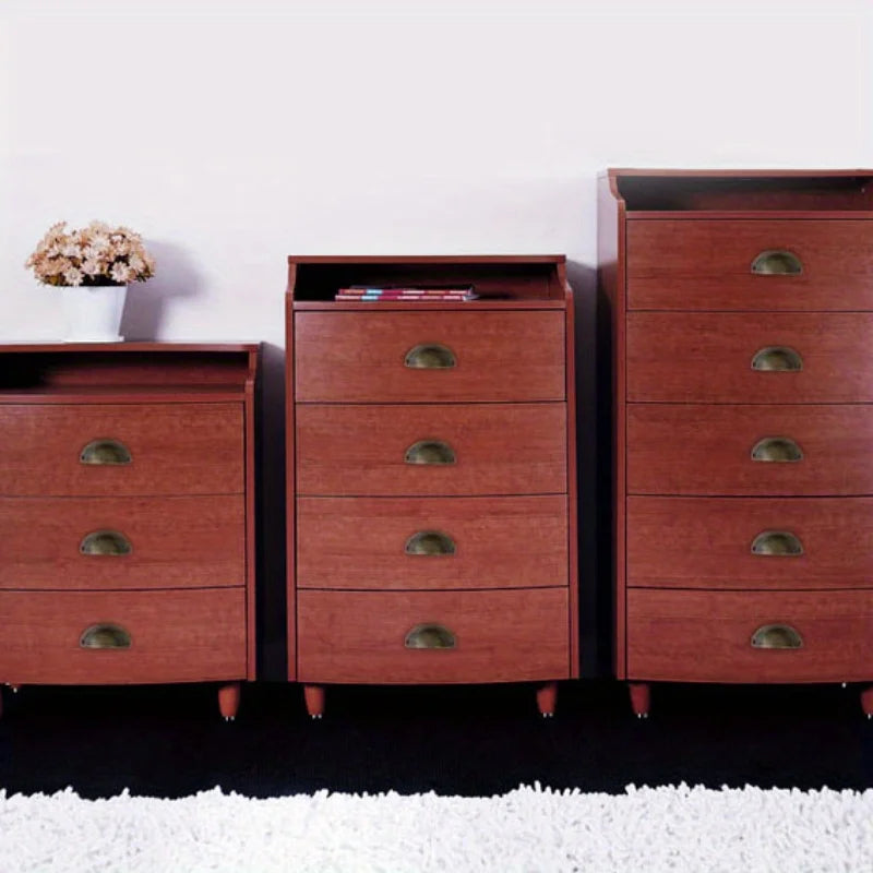 4pcs Antique Handles Vintage Cabinet Knobs Retro Drawer Door Box Handle Cupboard Brass Frame Pull Furniture Hardware