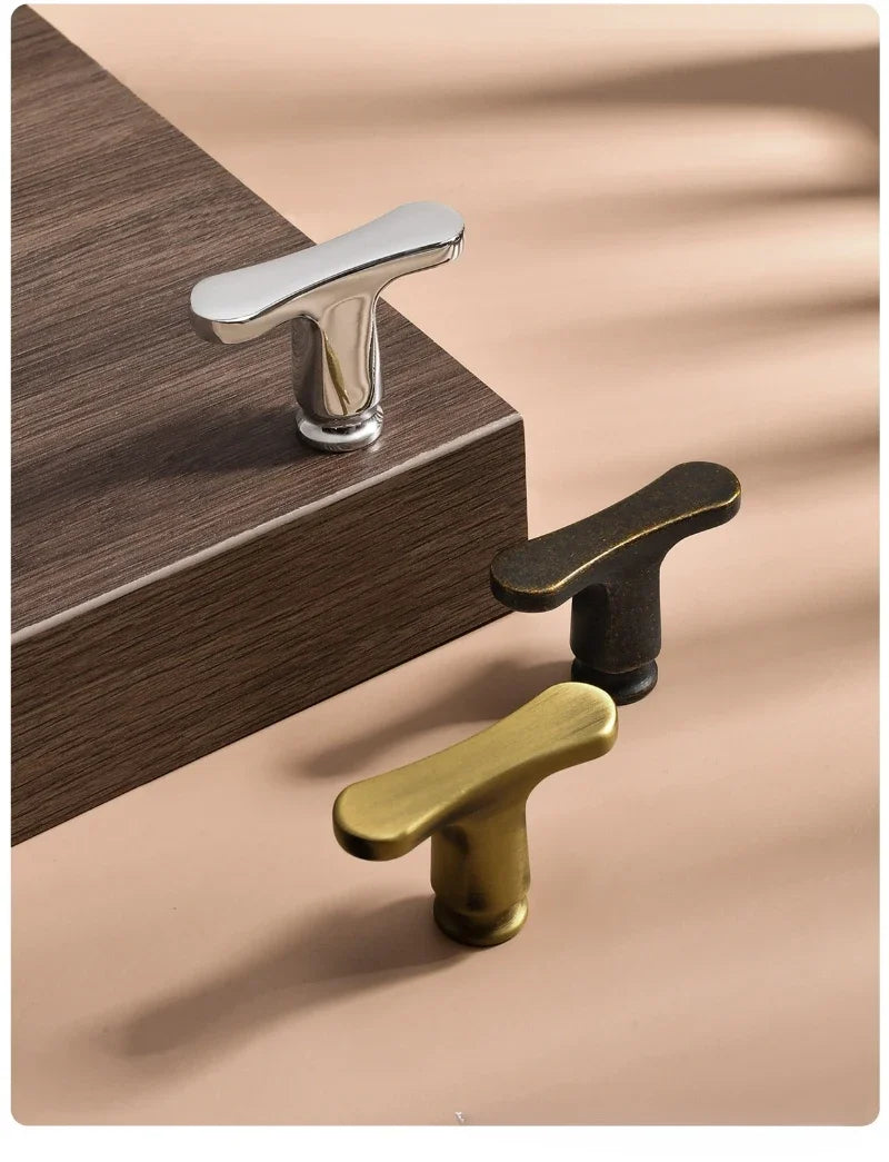 European Olive Shape Knobs for Furniture Vintage Solid Brass Kitchen Cabinet Knobs and Handles Closet Door Dresser Drawer Knobs