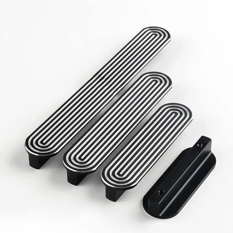 2Pcs Modern Aluminum Cupboard Handles Strong & Stylish Knob for Kitchen Wardrobe Drawer Easy Installation Without Tool D2RD
