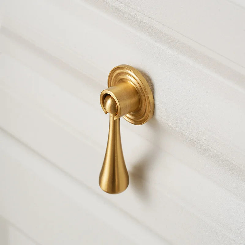 Handles for Furniture French Solid Brass Cupboard Door Knob and Handle American Kitchen Cabinet Drawer Handles