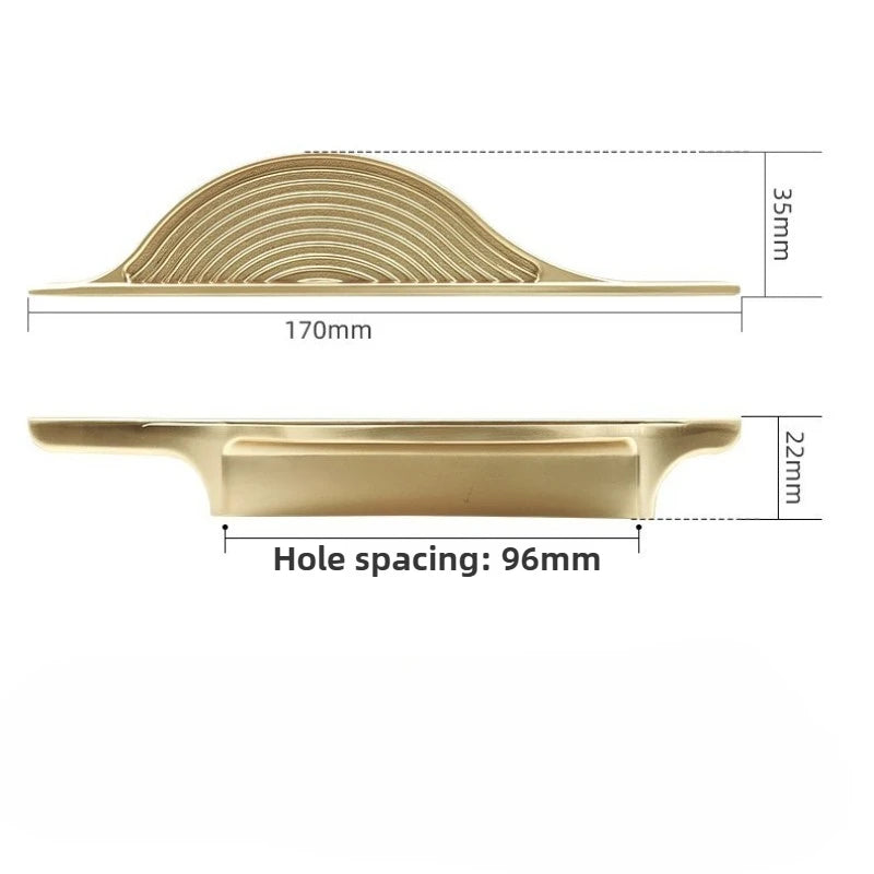 Furniture Handles Modern Simple Black Brass Round Counter Cabinet Door Drawer Knobs Kitchen Cupboard Door Handles Hardware