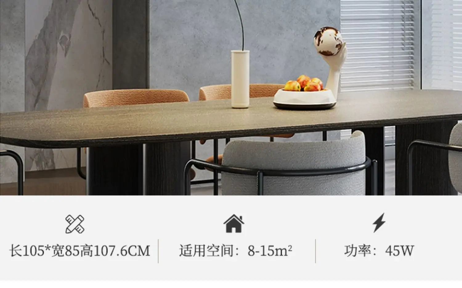 Pasha restaurant chandelier modern simple one-word bar chandelier new Chinese zen landscape restaurant chandelier lamp