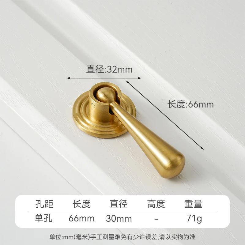 Handles for Furniture French Solid Brass Cupboard Door Knob and Handle American Kitchen Cabinet Drawer Handles