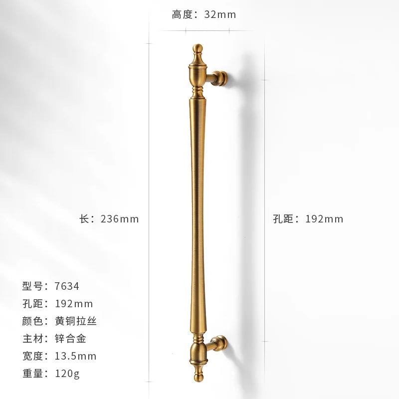 Antique-Bronze Cabinet Handle Retro Wardrobe & Kitchen-Cabinet Pull American Single-Hole Drawer Knob Zinc-Alloy Furniture Handle