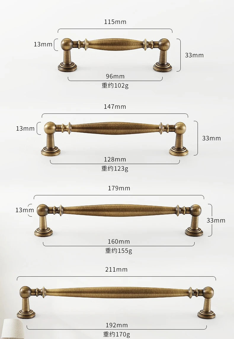 Nordic Solid Brass Furniture Handles Luxury Handles for Wardrobe and Drawer Kitchen Cabinet Drawer Handles Shoe Cabinets Pulls