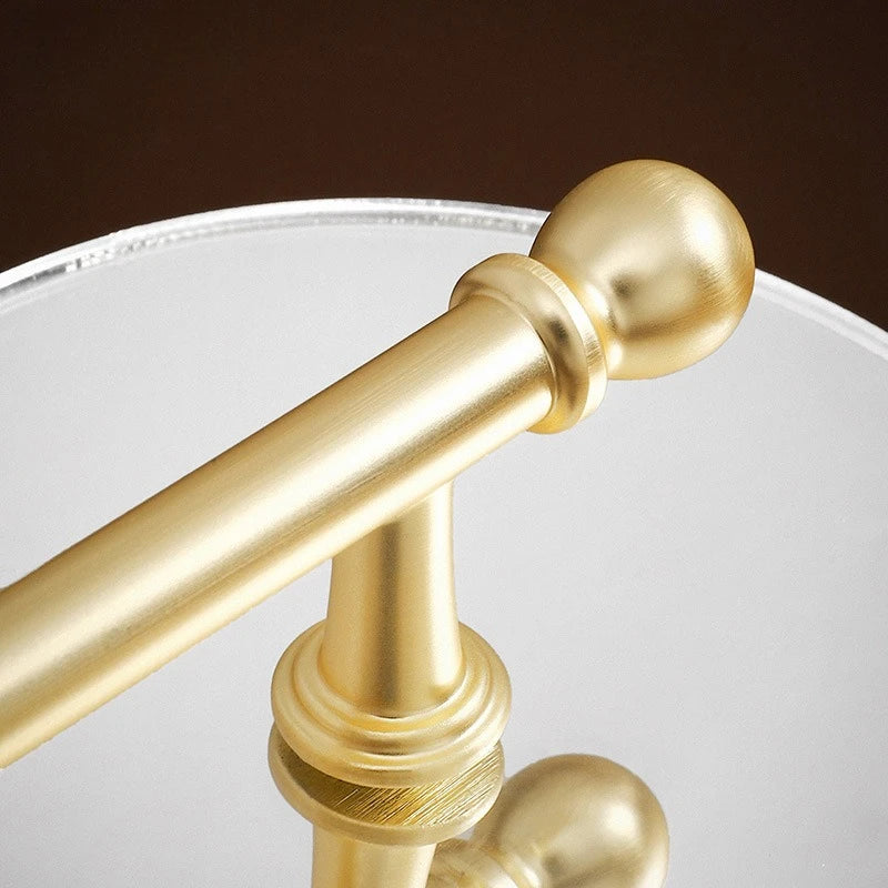 Luxury cabinet door handles, French-style cabinet and drawer single-hole knobs, electroplated gold pulls, furniture accessories