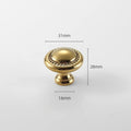 Brass Furniture Handles Bright Gold Cupboard Kitchen Cabinet Pulls Solid Copper Luxury Wardrobe Dresser Drawer Knobs Door Handle