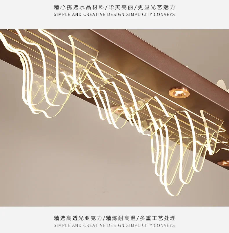 Modern Smart Led Chandelier Dimmable Pendant Lights Food Tables Coffee Office Desks Designer Home Decoration Lighting Suspension