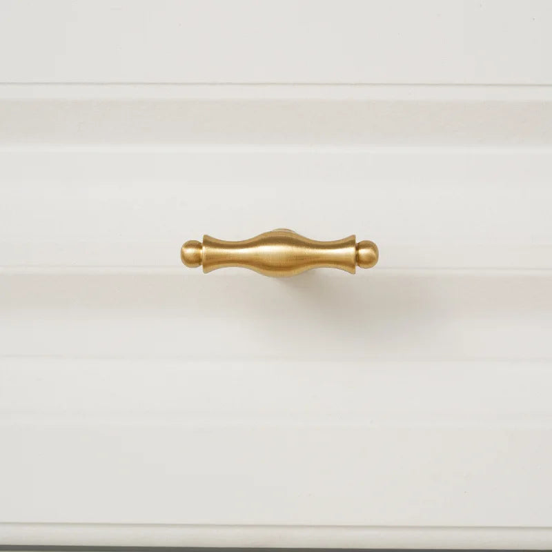 Handles for Furniture French Solid Brass Cupboard Door Knob and Handle American Kitchen Cabinet Drawer Handles
