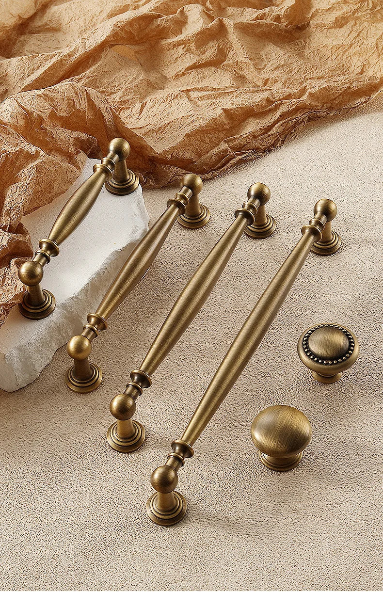 Nordic Solid Brass Furniture Handles Luxury Handles for Wardrobe and Drawer Kitchen Cabinet Drawer Handles Shoe Cabinets Pulls