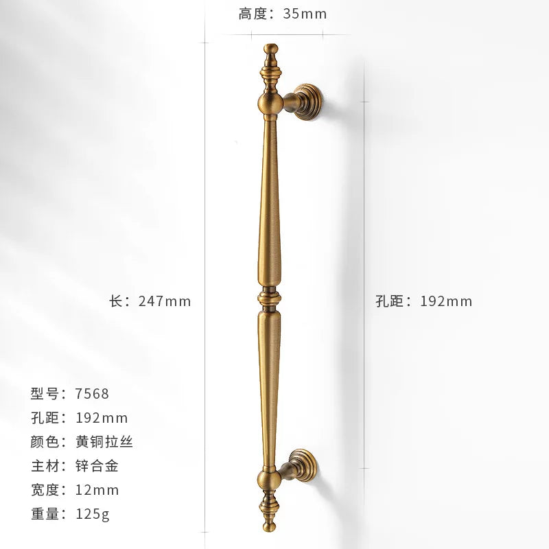 Antique-Bronze Cabinet Handle Retro Wardrobe & Kitchen-Cabinet Pull American Single-Hole Drawer Knob Zinc-Alloy Furniture Handle