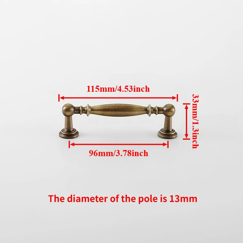 Cupboard Door Knob Furniture Wardrobe Long Pull Bronze Solid Antique Brass Cabinet Handles Kitchen Cabinet Handles Bronze Pulls