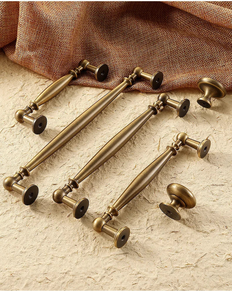 Nordic Solid Brass Furniture Handles Luxury Handles for Wardrobe and Drawer Kitchen Cabinet Drawer Handles Shoe Cabinets Pulls