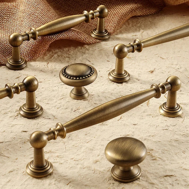 Cupboard Door Knob Furniture Wardrobe Long Pull Bronze Solid Antique Brass Cabinet Handles Kitchen Cabinet Handles Bronze Pulls
