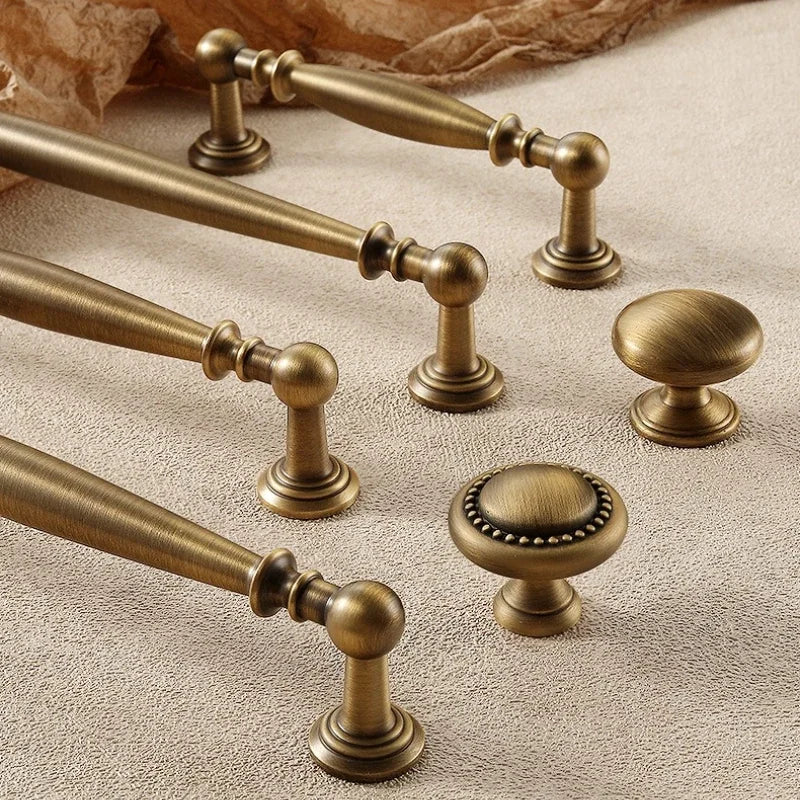 Cupboard Door Knob Furniture Wardrobe Long Pull Bronze Solid Antique Brass Cabinet Handles Kitchen Cabinet Handles Bronze Pulls