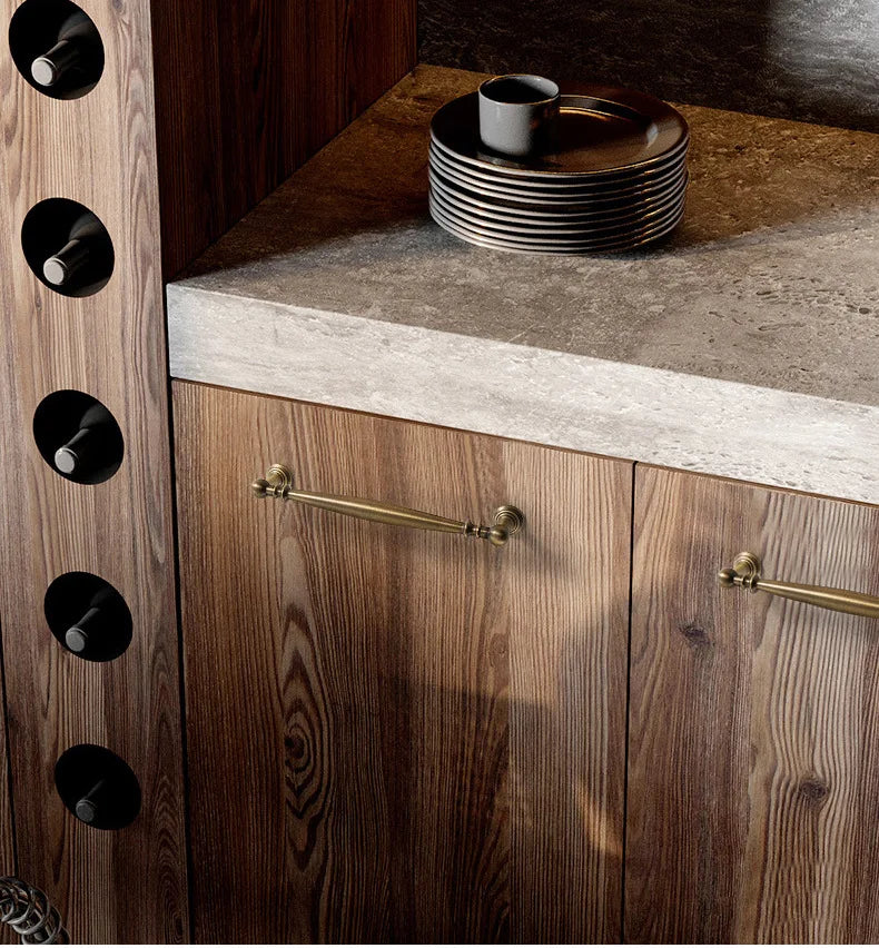 Nordic Solid Brass Furniture Handles Luxury Handles for Wardrobe and Drawer Kitchen Cabinet Drawer Handles Shoe Cabinets Pulls