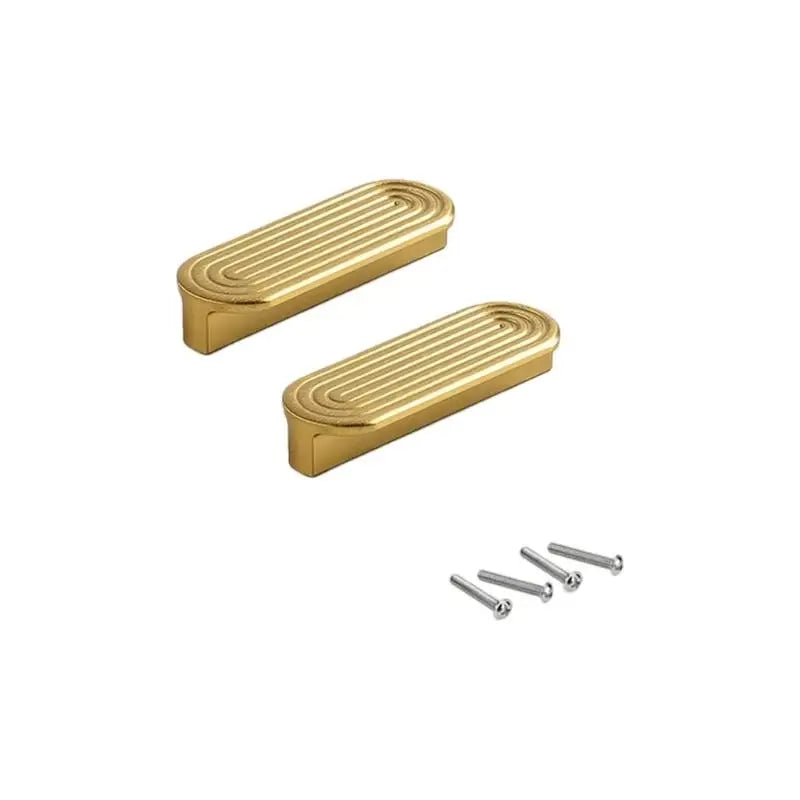 2Pcs Modern Aluminum Cupboard Handles Strong & Stylish Knob for Kitchen Wardrobe Drawer Easy Installation Without Tool D2RD