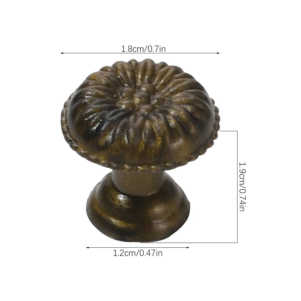 10Pcs Wooden Jewelry Box Mini Knobs Antique Bronze Plastic Kitchen Cabinet Drawer Pulls Knobs Cupboard Wardrobe Furniture Handle