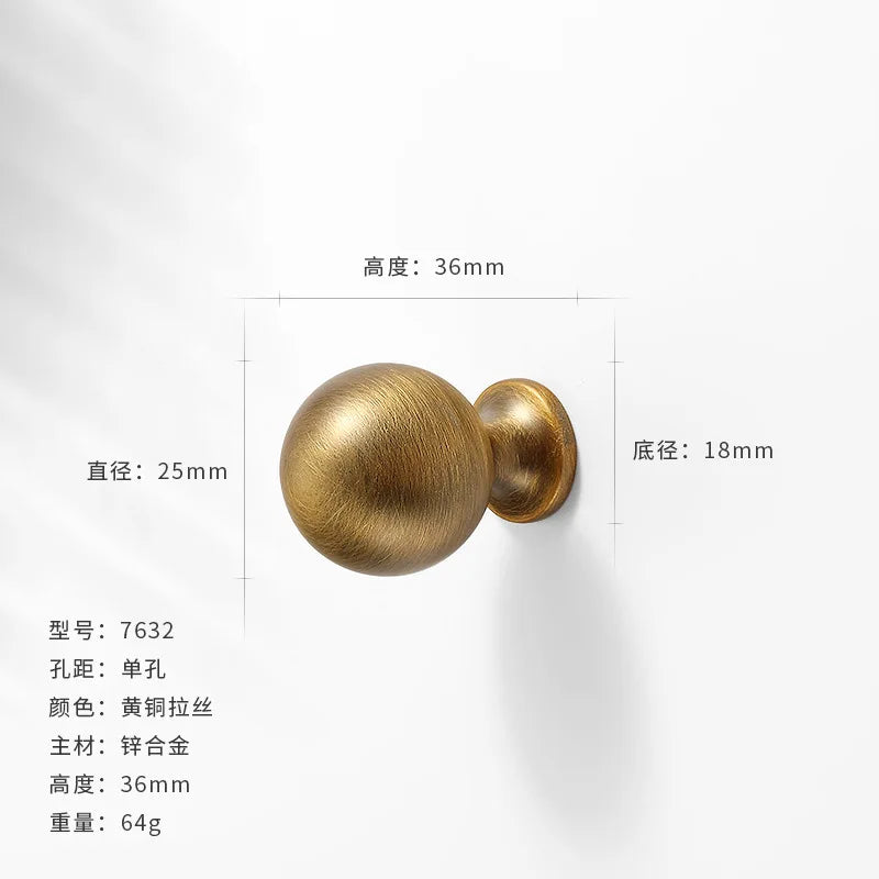 Antique-Bronze Cabinet Handle Retro Wardrobe & Kitchen-Cabinet Pull American Single-Hole Drawer Knob Zinc-Alloy Furniture Handle
